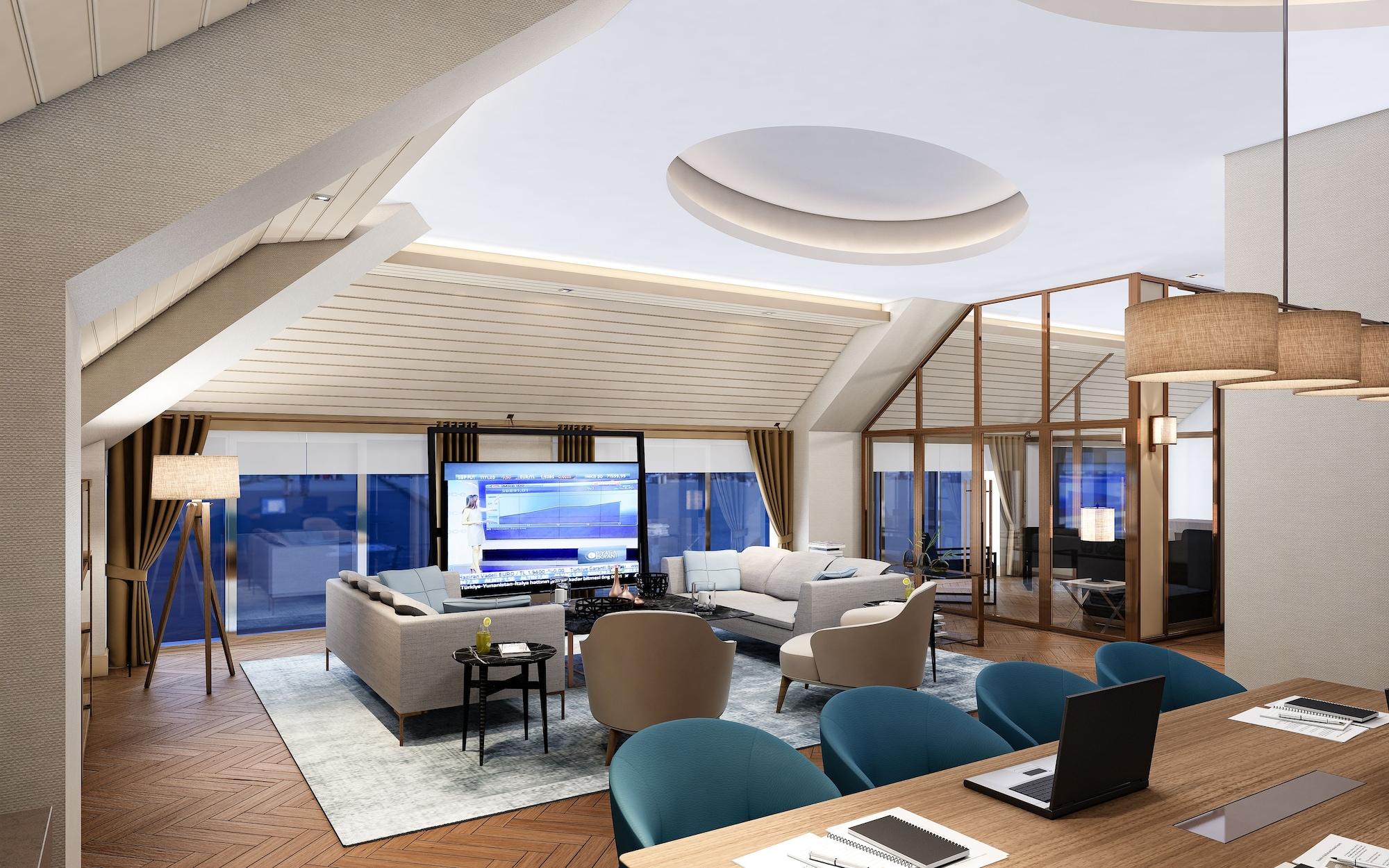 Отель Doubletree By Hilton Скопье Экстерьер фото The interior of the penthouse
