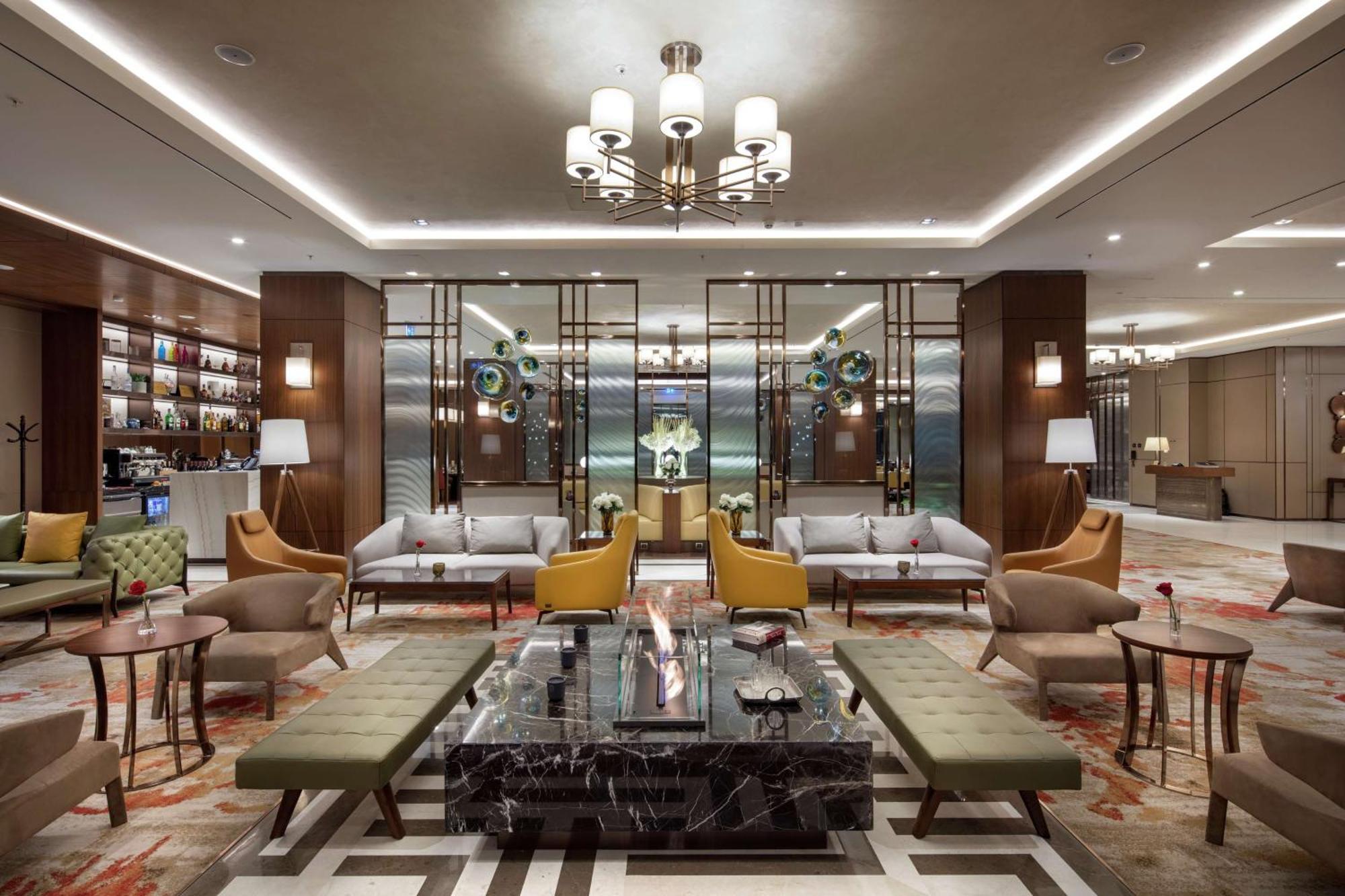 Отель Doubletree By Hilton Скопье Экстерьер фото The lobby of the hotel